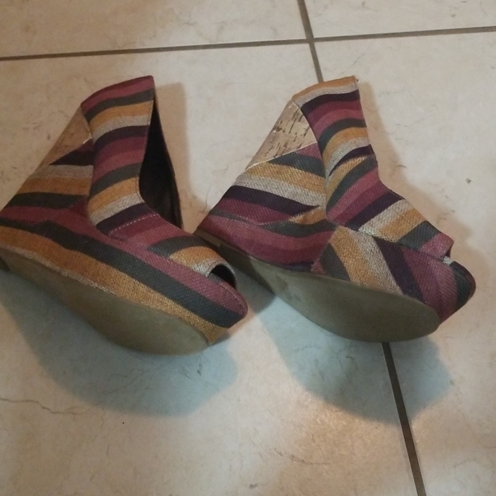 Charlotte Russe Peep Toe Wedges